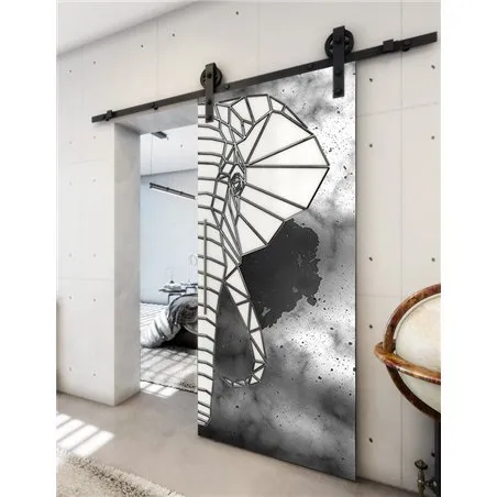 Holzschiebetür Barn-Line - Hell - Dunkel-Mix Model 2062