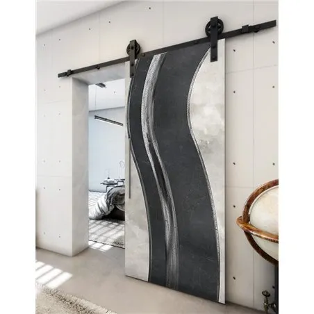 Holzschiebetür Barn-Line - Hell - Dunkel-Mix Model 2064