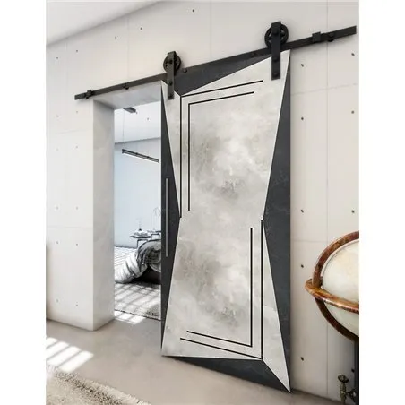 Holzschiebetür Barn-Line - Hell - Dunkel-Mix Model 2065