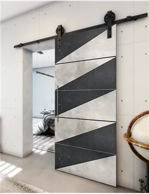 Holzschiebetür Barn-Line - Hell - Dunkel-Mix Model 2066