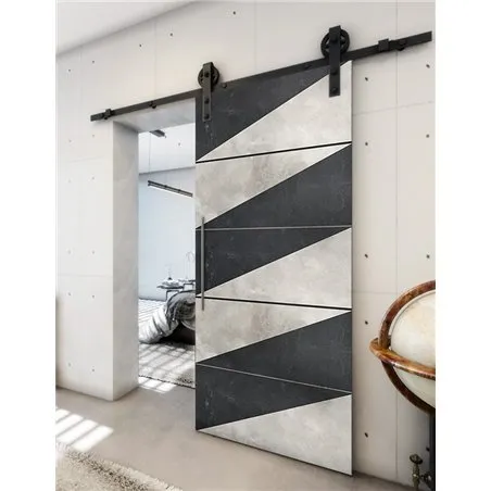 Holzschiebetür Barn-Line - Hell - Dunkel-Mix Model 2066