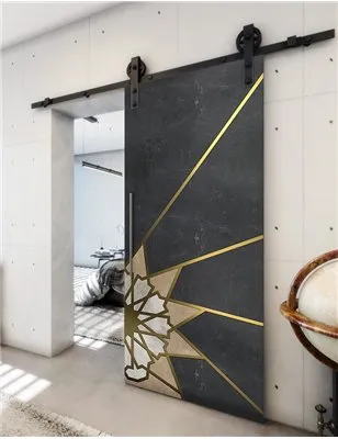 Holzschiebetür Barn-Line - Hell - Dunkel-Mix Model 2068