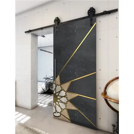 Holzschiebetür Barn-Line - Hell - Dunkel-Mix Model 2068