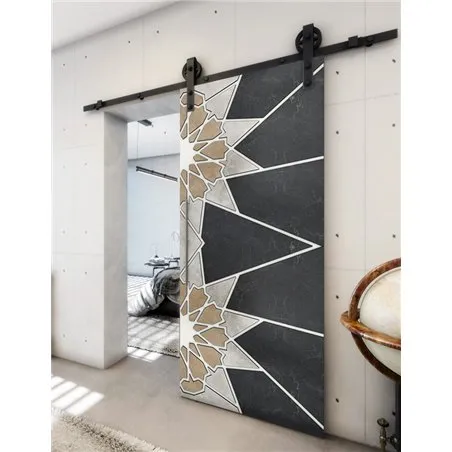 Holzschiebetür Barn-Line - Hell - Dunkel-Mix Model 2069