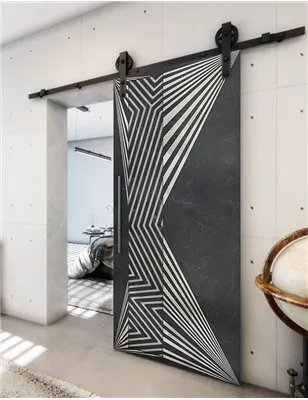 Holzschiebetür Barn-Line - Hell - Dunkel-Mix Model 2070