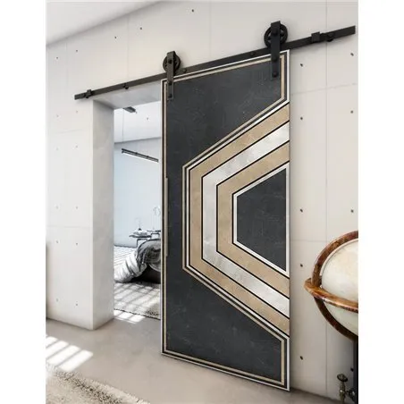 Holzschiebetür Barn-Line - Hell - Dunkel-Mix Model 2072