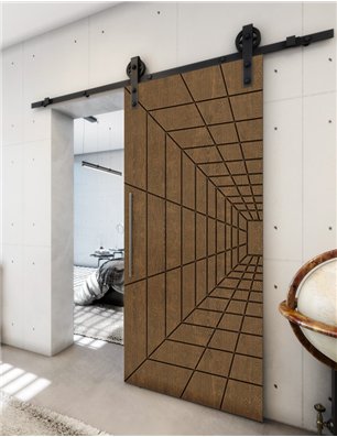 Holzschiebetür Barn-Line - Nussbaum  Model 2034