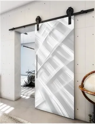Holzschiebetür Barn-Line - Weiss 3D Model 2008