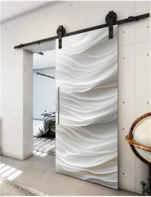 Holzschiebetür Barn-Line - Weiss 3D Model 2036