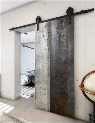 Holzschiebetür Barn-Line - Beton und Stein  Model 2050