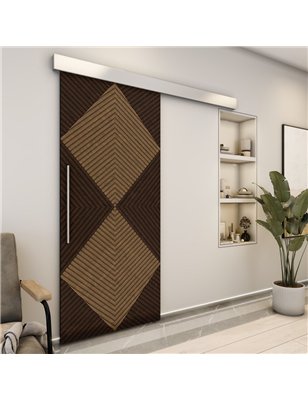 Holzschiebetür Eco-Line - Holz-Mix  Model 2054