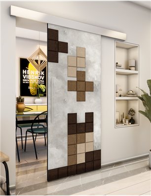 Holzschiebetür Eco-Line - Holz-Mix  Model 2081
