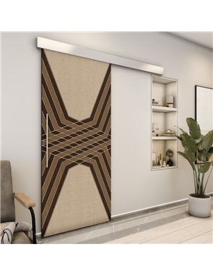 Holzschiebetür Eco-Line - Holz-Mix  Model 2084