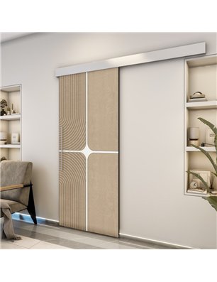 Holzschiebetür Eco-Line - Eiche und Weiss  Model 2017