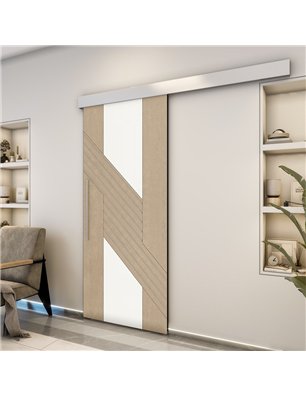 Holzschiebetür Eco-Line - Eiche und Weiss  Model 2019