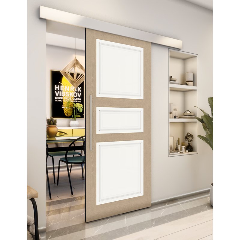 Holzschiebetür Eco-Line - Eiche und Weiss Model 2021 Holzschiebetür Eco-Line - Eiche und Weiss Model 2021