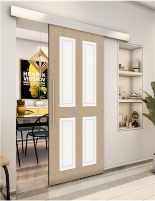 Holzschiebetür Eco-Line - Eiche und Weiss  Model 2022
