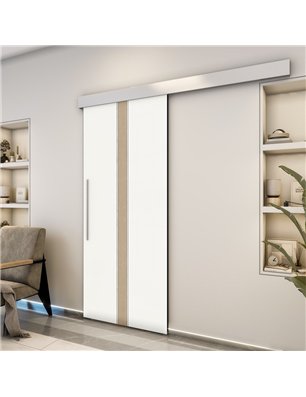Holzschiebetür Eco-Line - Eiche und Weiss  Model 2030