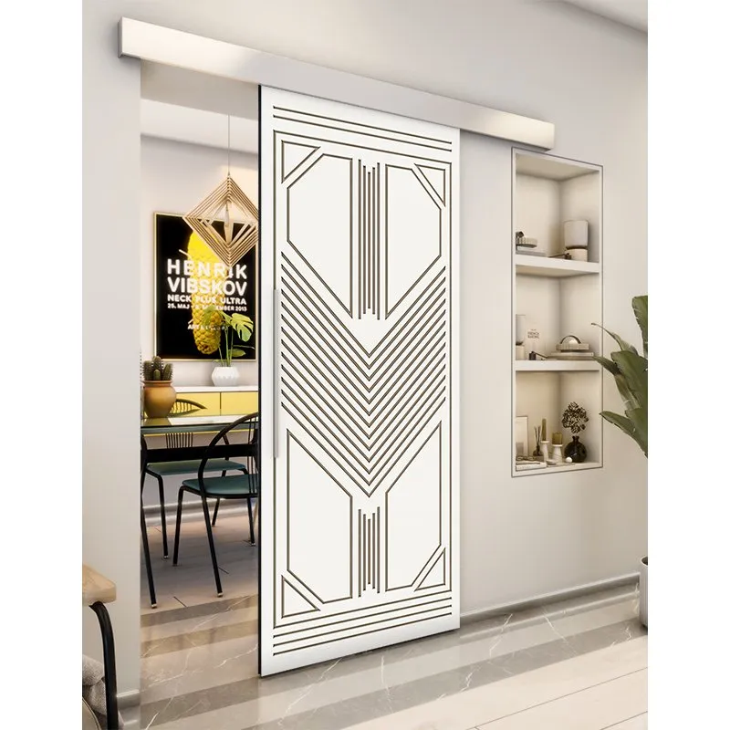 Holzschiebetür Eco-Line - Eiche und Weiss Model 2048