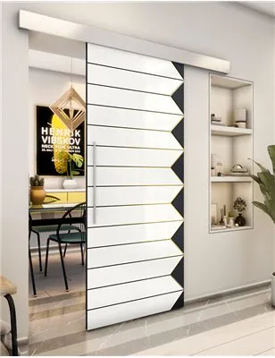 Holzschiebetür Eco-Line - Hell - Dunkel-Mix Model 2007