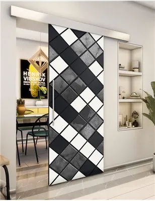 Holzschiebetür Eco-Line - Hell - Dunkel-Mix Model 2025