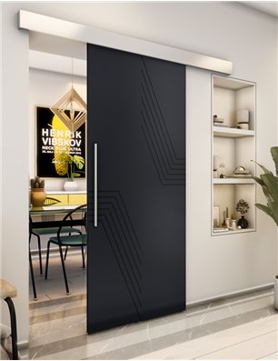Holzschiebetür Eco-Line - Schwarz  Model 2060
