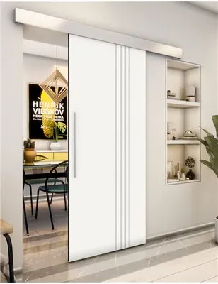 Holzschiebetür Eco-Line - Weiss Model 2028