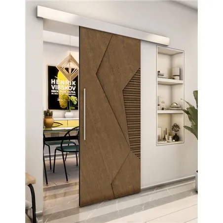 Holzschiebetür Eco-Line - Nussbaum Model 2033