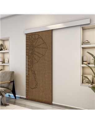 Holzschiebetür Eco-Line - Nussbaum  Model 2062