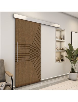 Holzschiebetür Eco-Line - Nussbaum  Model 2085