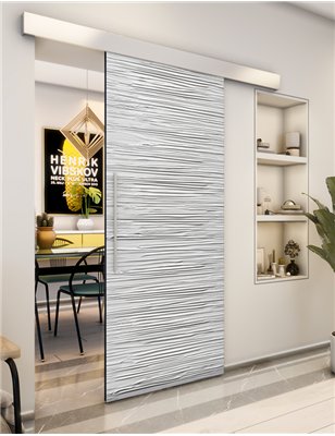 Holzschiebetür Eco-Line - Weiss 3D  Model 2044