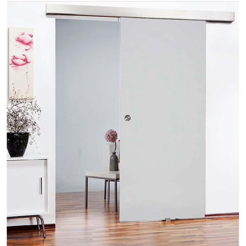 Glasschiebetür Eco-Line Satino