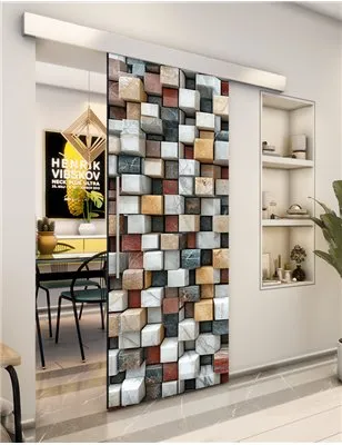 Holzschiebetür Eco-Line - Beton und Stein Model 2003