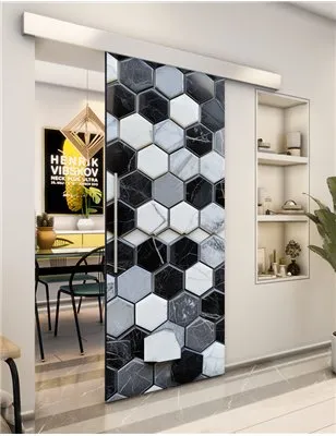 Holzschiebetür Eco-Line - Beton und Stein Model 2005