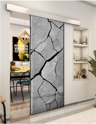 Holzschiebetür Eco-Line - Beton und Stein  Model 2030