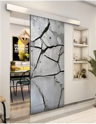 Holzschiebetür Eco-Line - Beton und Stein Model 2041