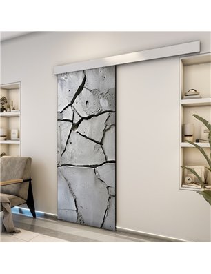 Holzschiebetür Eco-Line - Beton und Stein  Model 2041