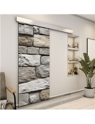 Holzschiebetür Eco-Line - Beton und Stein  Model 2051