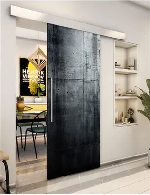 Holzschiebetür Eco-Line - Beton und Stein Model 2055