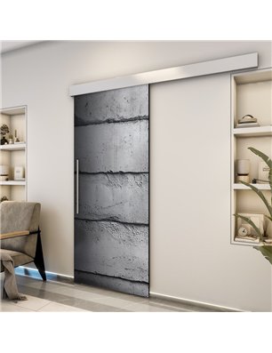 Holzschiebetür Eco-Line - Beton und Stein  Model 2058