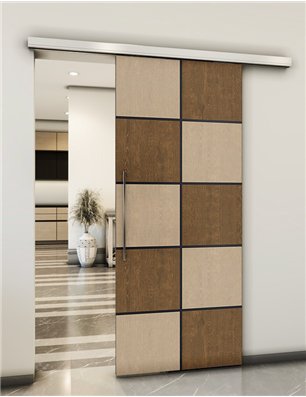 Holzschiebetür Slim-Line - Holz-Mix  Model 2029