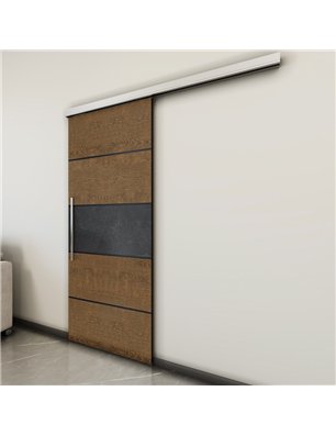 Holzschiebetür Slim-Line - Holz-Mix  Model 2031