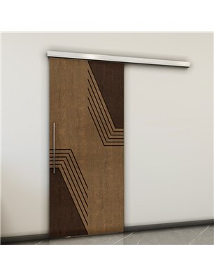 Holzschiebetür Slim-Line - Holz-Mix  Model 2060
