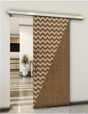 Holzschiebetür Slim-Line - Holz-Mix  Model 2078