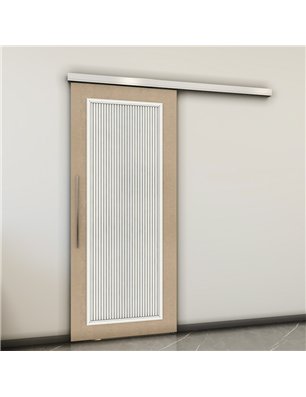 Holzschiebetür Slim-Line - Eiche und Weiss  Model 2005
