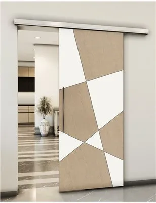 Holzschiebetür Slim-Line - Eiche und Weiss Model 2011