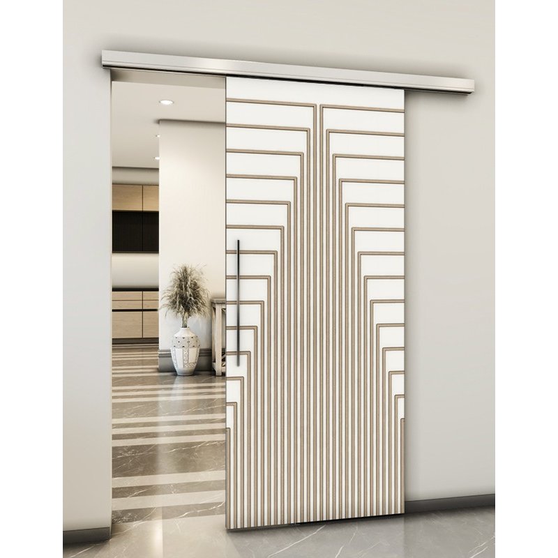 Holzschiebetür Slim-Line - Eiche und Weiss Model 2053 Holzschiebetür Slim-Line - Eiche und Weiss Model 2053