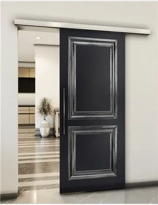 Holzschiebetür Slim-Line - Hell - Dunkel-Mix Model 2023