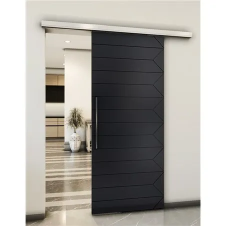 Holzschiebetür Slim-Line - Schwarz Model 2007