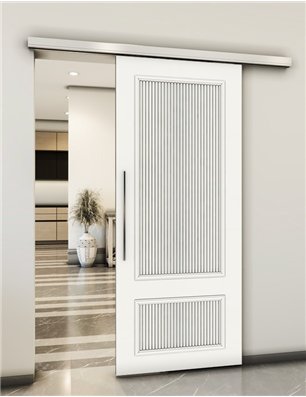 Holzschiebetür Slim-Line - Weiss  Model 2006